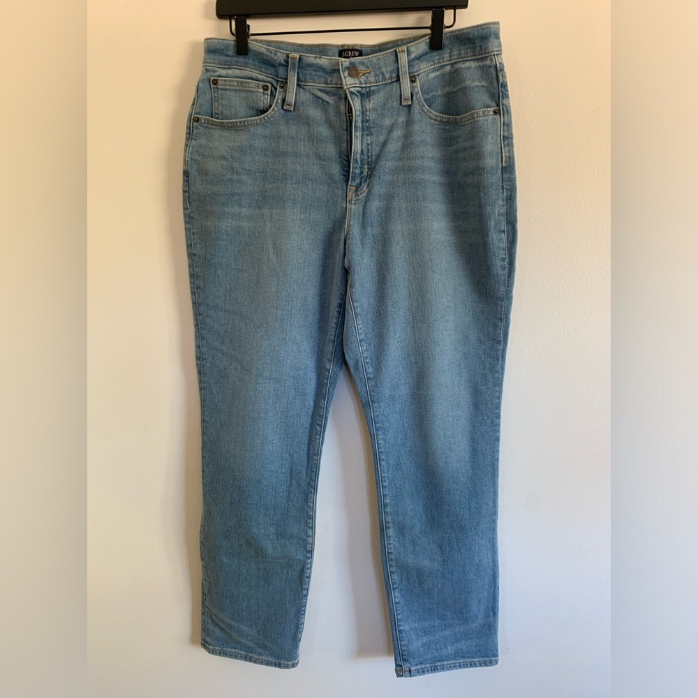 J.Crew Relaxed Slim Boyfriend High Rise Jeans Light Blue 29